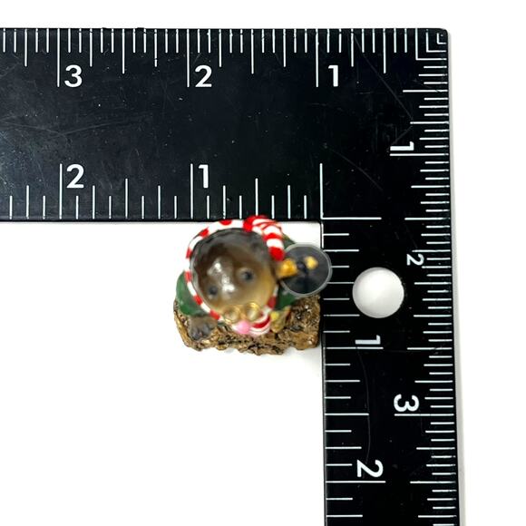 Wee Forest Folk Mr. Mole 1992 Red Boots MO-00 Annette Petersen Christmas Holiday - Picture 7 of 8